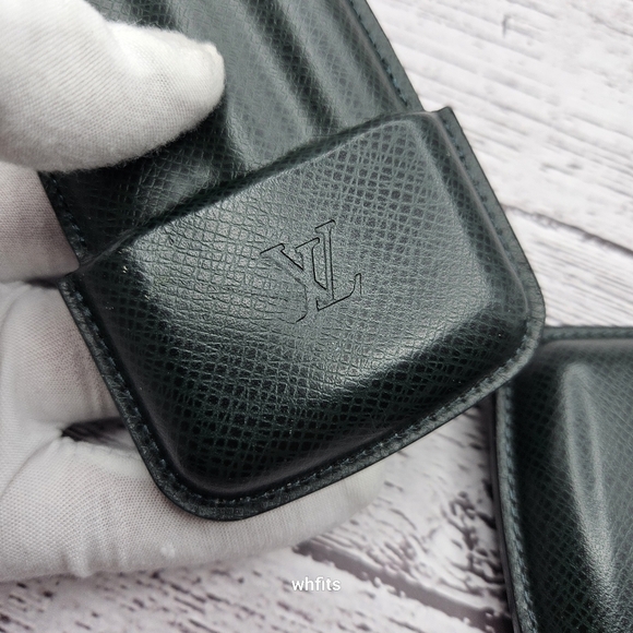 RARE: Louis Vuitton Green Taiga Cigar Case - Picture 2 of 4